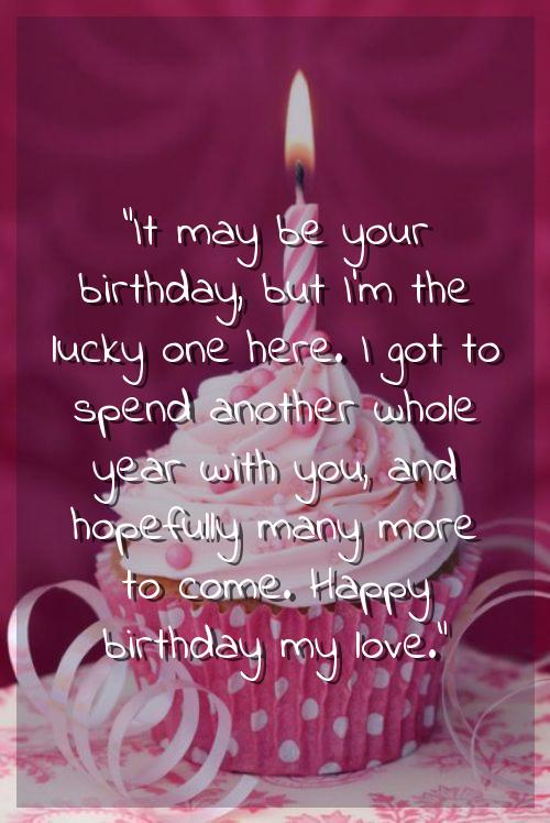 hubby birthday quotes in english